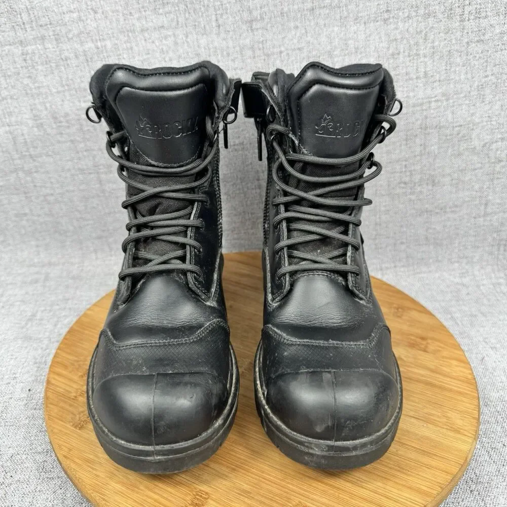 Rocky Boots Men's Size 6 W Pursuit Steel Toe Waterproof Leather